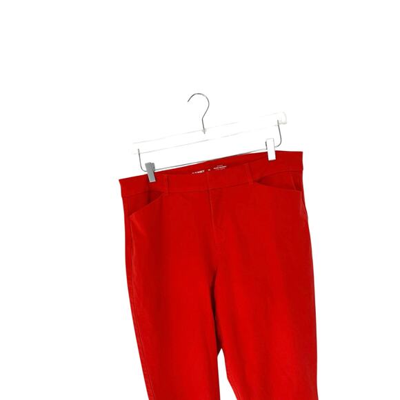 Old Navy Orange‎ Office Work Business High-Rise Pixie Skinny Pants Size 14 - Picture 6 of 10